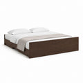 Doppelbett Bettgestell Dunkelbraun Holzwerkstoff Rechteckig 160 x 200 cm
