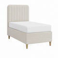 Polsterbett Beige Polyester Rechteckig 90 x 200 cm